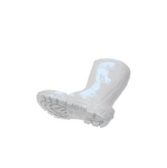 BOTA PVC BRANCA CANO MEDIO COM FORRO CA 40754 Nº 37