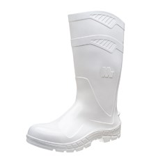 BOTA PVC BRANCA CANO LONGO COM FORRO CA 40754 Nº 37