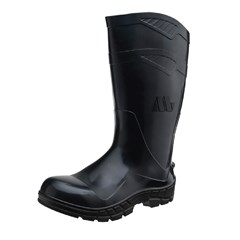 BOTA PVC PRETA CANO LONGO COM FORRO CA 48254 Nº 40
