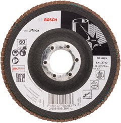 BOSCH DISCO FLAP BEST FOR INOX; 115MM G60