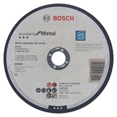 DISCO DE CORTE BOSCH STANDARD FOR METAL 180X3MM RETO