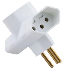 PLUGUE T 2P+T 10A/250V BRANCO TRAMONTINA