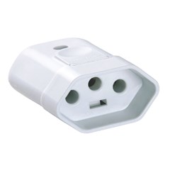 PLUGUE FEMEA 2P+T 20A/250V BRANCO TRAMONTINA