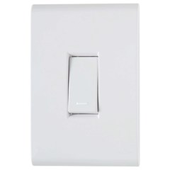 CONJUNTO 4X2 COM 1 INTERRUPTOR SIMPLES LIZ 10 A 250 V BRANCO TRAMONTINA