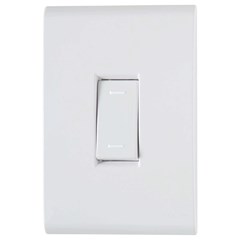 CONJUNTO 4X2 COM 1 INTERRUPTOR PARALELO LIZ 10 A 250 V BRANCO TRAMONTINA