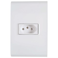 CONJUNTO 4X2 COM 1 TOMADA 2P+T LIZ 10 A 250 V BRANCO TRAMONTINA