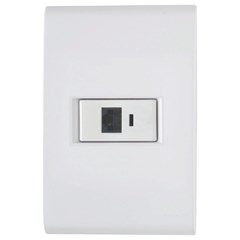CONJUNTO 4X2 COM 1 TOMADA RJ45 CAT. 6 LIZ BRANCO TRAMONTINA
