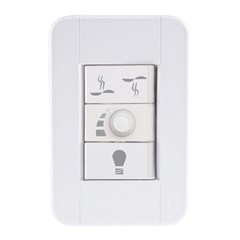 CONJUNTO 4X2 VARIADOR DE VENTILADOR BIVOLT BRANCO TRAMONTINA