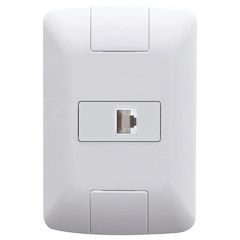 CONJUNTO 4X2 COM 1 TOMADA RJ45 CAT. 6  ARIA BRANCO TRAMONTINA