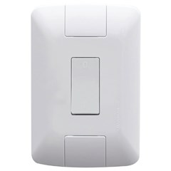 CONJUNTO 4X2 COM 1 INTERRUPTOR BIPOLAR SIMPLES ARIA 10 A 250 V BRANCO TRAMONTINA