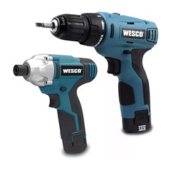 KIT PARAFUSADEIRA E CHAVE DE IMPACTO 12V WESCO