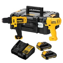 COMBO PARAFUSADEIRA/FURADEIRA DE IMPACTO DCD716+PARAFUSADEIRA DE IMPACTO DCF805 A BATERIA 12V C/C BAT. E CAIXA DEWALT-DCK202C2T