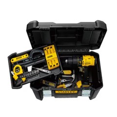 KIT PARAFUSADEIRA / FURADEIRA 20V MAXBIV + 119 PECAS STANLEY B&D