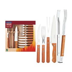 JODO PARA CHURRASCO INOX 15 PECAS