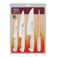 JOGO PARA CHURRASCO INOX 04 PECAS