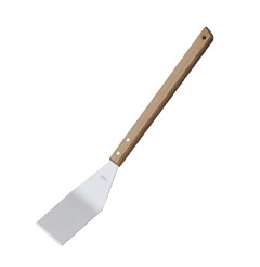 ESPATULA TRAMONTINA CHURRASCO COM LAMINA EM ACO INOX E CABO DE MADEIRA 48 CM