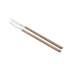 JOGO PARA  CHURRASCO INOX 02 PECAS