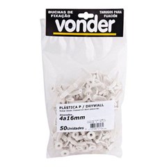 BUCHA DE FIXACAO 04 A 16MM 50 UNIDADES