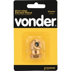 BICO DE ENCHER PNEU SIMPLES 1/4'' VONDER