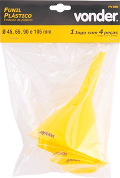 FUNIL PLASTICO COM 4 PECAS VONDER