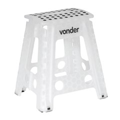 BANQUETA PLASTICO DOBRAVEL 450MM INCOLOR VONDER