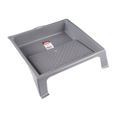 BANDEJA PLASTICA CINZA PEQUENA
