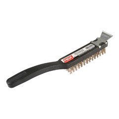 ESCOVA DE ACO MANUAL COM RASPADOR