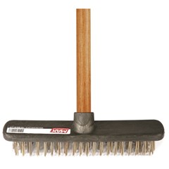 ESCOVA DE ACO 250X59MM COM CABO DE 1,20 METROS