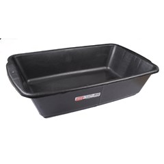 CAIXA PLASTICA PRETA PARA MASSA 20L