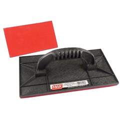 DESEMPENADEIRA PLASTICA 15X26CM CABO BORRACHA PRETA MAX