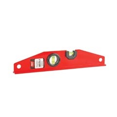 NIVEL MAGNETICO DE ALUMINIO COM BASE 12 POLEGADAS COM BASE VERMELHO