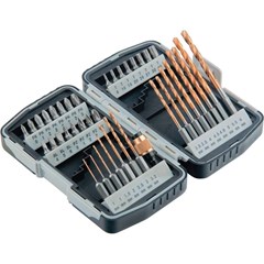 JOGO BITS E BROCA COM ADAPTADOR 40 PECAS MTX