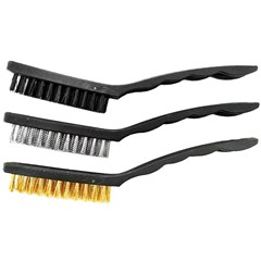 OGO DE ESCOVA DE ACO GRANDE 3 PCS COM CABO PLASTICO
