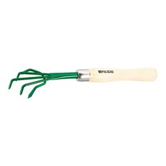 ESCARDILHO 5 DENTES 50 X 320MM COM REVESTIMENTO PROTETOR CABO DE MADEIRA