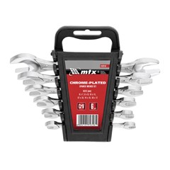 JOGO CHAVE FIXA DE ACO CARBONO 6 X 17MM COM 6 UNIDADES