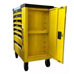 CARRO COM FERRAMENTAS 258 PECAS 7 GAVETAS AMARELO 7631 TITANIUM
