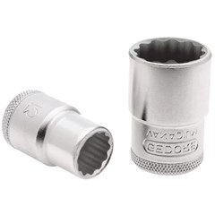 SOQUETE ESTRIADO 1/2 - 19MM D19 GEDORE