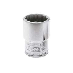 SOQUETE ESTRIADO 1/2-18MM D19 GEDORE