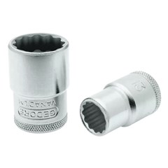 SOQUETE ESTRIADO 1/2-22MM D19 GEDORE