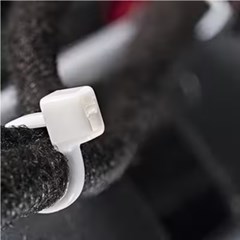ABRACADEIRAS 100X2,5MM BRANCA PACOTE COM 100 UNIDADES