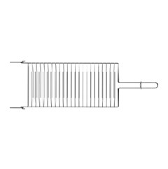 GRELHA ACO INOX 51X27CM