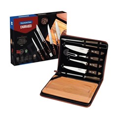 KIT CHURRASCO INOX 8 PECAS