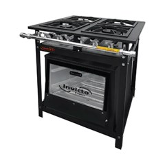 FOGAO INDUSTRIAL 4 BOCAS QS/QD 30X30 COM FORNO