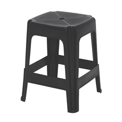 BANQUETA PLASTICA VIRGEM PRETA