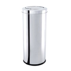 LIXEIRA INOX COM TAMPA BASC 25X60CM