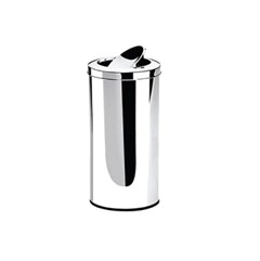 LIXEIRA INOX COM TAMPA BASC 30X60CM