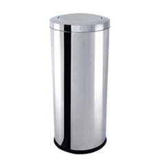LIXEIRA INOX COM TAMPA BASC 30X70CM