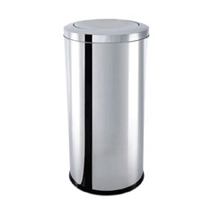 LIXEIRA INOX COM TAMPA BASC 35X70CM