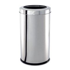 LIXEIRA INOX COM ARO 18,5X20CM