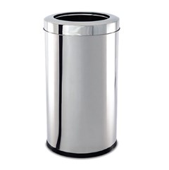 LIXEIRA INOX COM ARO 25X60CM
